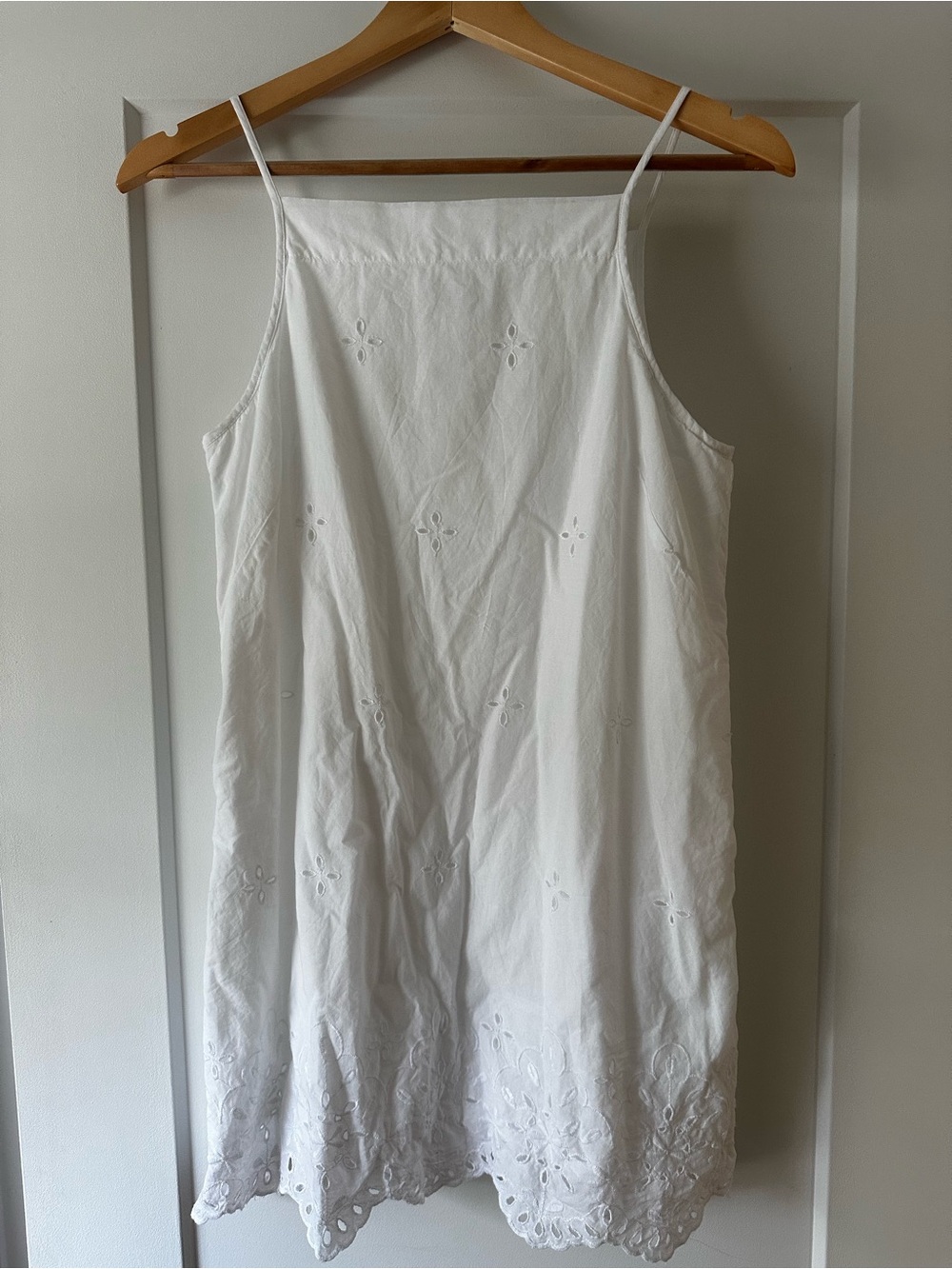 100% Cotton White Eyelet Dress